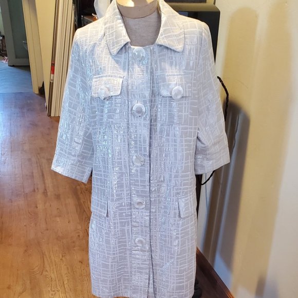 Vintage white/silver spring coat - Picture 1 of 8